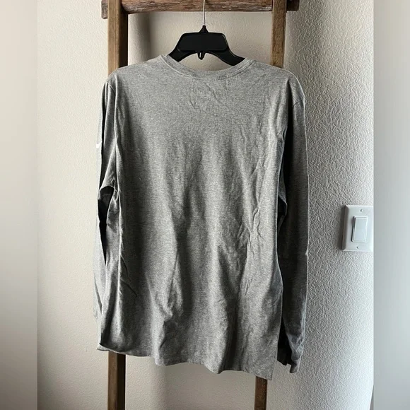 Nike Men's Gray Long Sleeve Shirt - Size L Worn - Picture 2 of 4